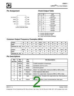 浏览型号ICS511MLF的Datasheet PDF文件第2页