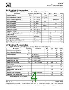 浏览型号ICS511MLF的Datasheet PDF文件第4页