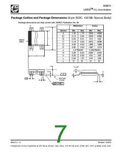 浏览型号ICS511MLF的Datasheet PDF文件第7页