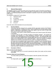 浏览型号CMX990Q1的Datasheet PDF文件第15页