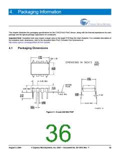 浏览型号CY8C27443-24PVXIT的Datasheet PDF文件第36页