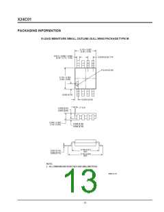 浏览型号X24C01P的Datasheet PDF文件第13页