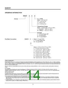 浏览型号X24C01P的Datasheet PDF文件第14页