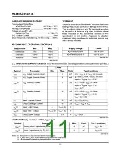 浏览型号X24F064S-5的Datasheet PDF文件第11页