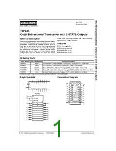 浏览型号74F245的Datasheet PDF文件第1页