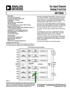 浏览型号AD73360LAR的Datasheet PDF文件第1页