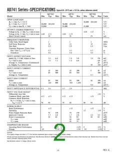浏览型号AD741CN的Datasheet PDF文件第2页
