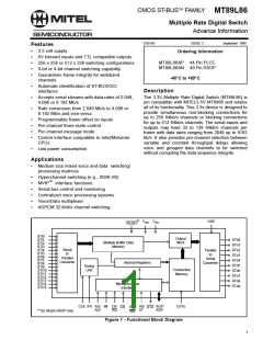 浏览型号MT89L86AP的Datasheet PDF文件第1页