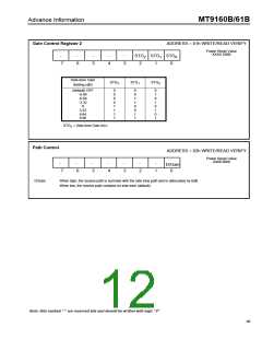 浏览型号MT9161BE的Datasheet PDF文件第12页