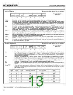 浏览型号MT9161BE的Datasheet PDF文件第13页