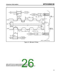 浏览型号MT9161BE的Datasheet PDF文件第26页