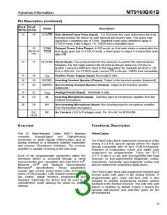 浏览型号MT9161BE的Datasheet PDF文件第3页