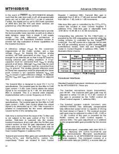 浏览型号MT9161BE的Datasheet PDF文件第4页