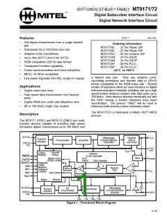 浏览型号MT9171AN的Datasheet PDF文件第1页