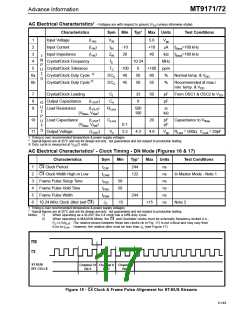 浏览型号MT9171AE的Datasheet PDF文件第17页