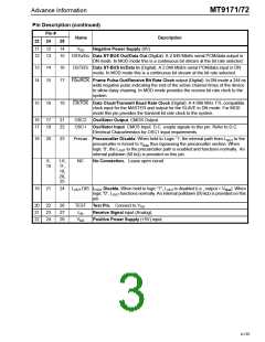 浏览型号MT9171AN的Datasheet PDF文件第3页