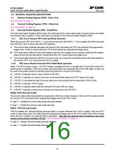 浏览型号ST16C1550IJ28的Datasheet PDF文件第16页
