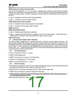 浏览型号ST16C1550IJ28的Datasheet PDF文件第17页