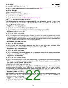 浏览型号ST16C1550IJ28的Datasheet PDF文件第22页