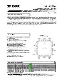 浏览型号ST16C580CP40的Datasheet PDF文件第1页