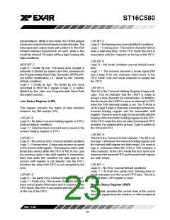 浏览型号ST16C580CP40的Datasheet PDF文件第23页