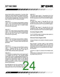 浏览型号ST16C580CP40的Datasheet PDF文件第24页
