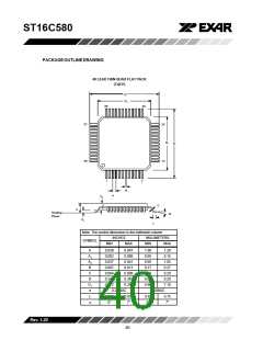 浏览型号ST16C580CP40的Datasheet PDF文件第40页