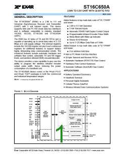 浏览型号ST16C650的Datasheet PDF文件第1页