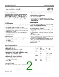 浏览型号TDA4556的Datasheet PDF文件第2页