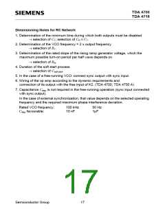 浏览型号TDA4718A的Datasheet PDF文件第17页