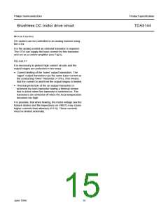 浏览型号TDA5144AT的Datasheet PDF文件第15页