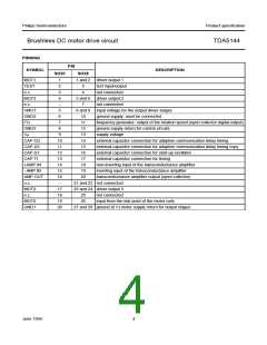 浏览型号TDA5144AT的Datasheet PDF文件第4页