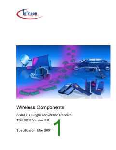 浏览型号TDA5210的Datasheet PDF文件第1页