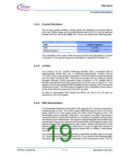浏览型号TDA5210的Datasheet PDF文件第19页