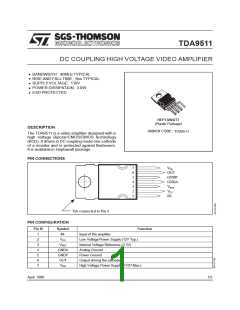 浏览型号TDA9511的Datasheet PDF文件第1页