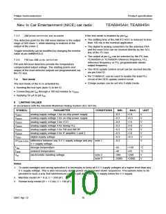 浏览型号TEA6845H的Datasheet PDF文件第10页