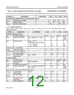 浏览型号TEA6845H的Datasheet PDF文件第12页