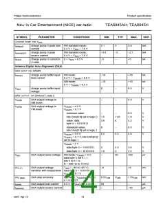 浏览型号TEA6845H的Datasheet PDF文件第14页