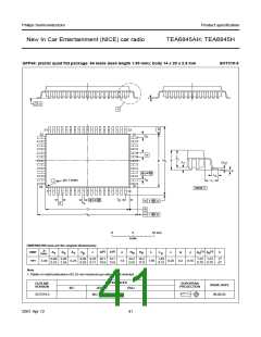 浏览型号TEA6845H的Datasheet PDF文件第41页