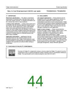 浏览型号TEA6845H的Datasheet PDF文件第44页