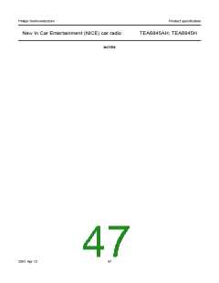 浏览型号TEA6845H的Datasheet PDF文件第47页