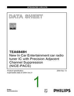 浏览型号TEA6848H的Datasheet PDF文件第1页