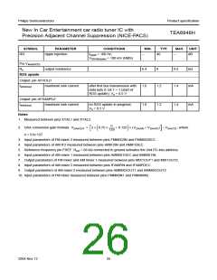 浏览型号TEA6848H的Datasheet PDF文件第26页