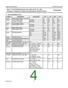 浏览型号TEA6848H的Datasheet PDF文件第4页