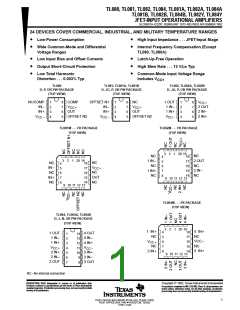 浏览型号TL080的Datasheet PDF文件第1页