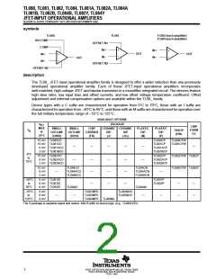浏览型号TL080的Datasheet PDF文件第2页