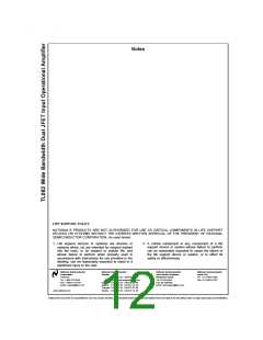 浏览型号TL082的Datasheet PDF文件第12页