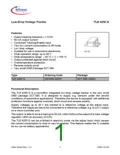 浏览型号TLE4250G的Datasheet PDF文件第1页