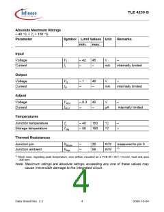 浏览型号TLE4250G的Datasheet PDF文件第4页