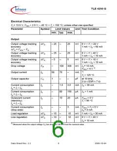 浏览型号TLE4250G的Datasheet PDF文件第6页